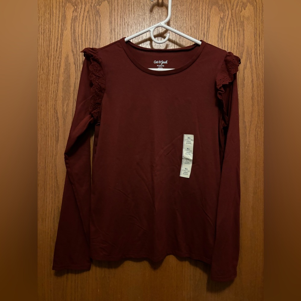 Cat and Jack girls long sleeve xl 14/16 top